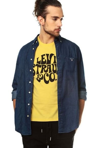 Camiseta best sale amarilla levis
