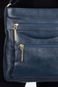 Bolsa tiracolo em couro liso Thais Azul - Marca Andrea Vinci