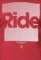 Camiseta Ride Skateboard Straight Lines Vermelha Bordo - Marca Ride Skateboard