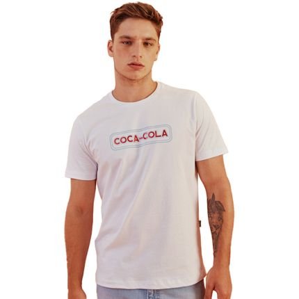 Camiseta Coca Cola Enjoy P23 Branco Masculino - Marca Coca Cola
