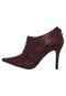 Ankle Boot Drapeada Vinho - Marca Ramarim