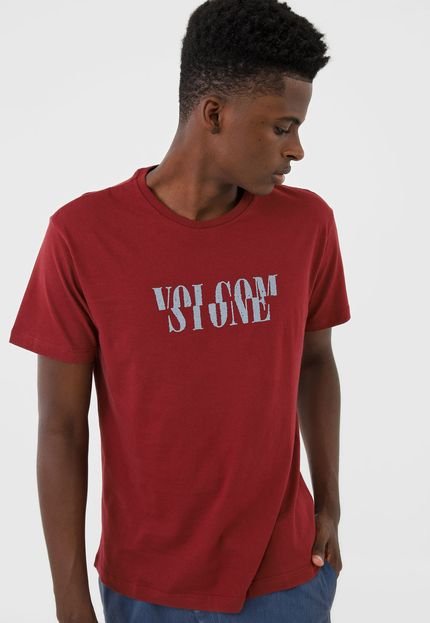 Camiseta Volcom Melt Vinho - Marca Volcom