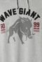 Blusa Wave Giant Canguru Fechado Cinza - Marca WG Surf