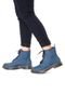 Bota Coturno Vizzano Jeans Azul - Marca Vizzano