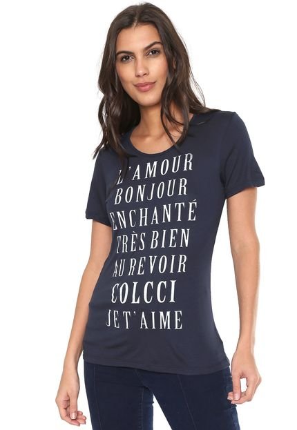 Camiseta Colcci L'amour Azul-marinho - Marca Colcci