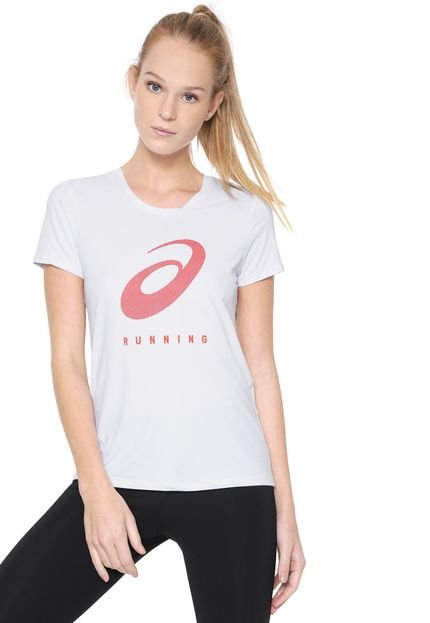 Camiseta Asics Core Running Pa Ss Spir Branca - Marca Asics