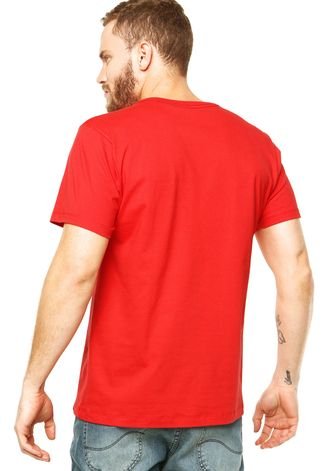 Camiseta Lee Estampa Vermelha