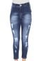 Calça Jeans Denuncia Skinny Cropped Azul-marinho - Marca Denuncia