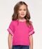 Blusa Infantil Em Ribana Canelada Trick Nick Rosa - Marca Trick Nick