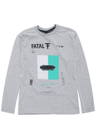 Camiseta Fatal Menino Frontal Cinza