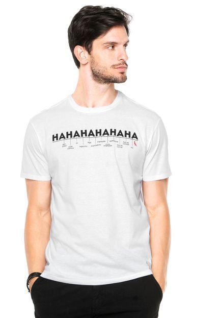 Camiseta Reserva HAHAHA Branca - Marca Reserva