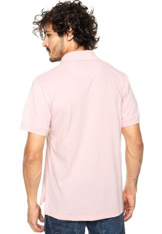 Camisa Polo Aleatory Slim Rosa