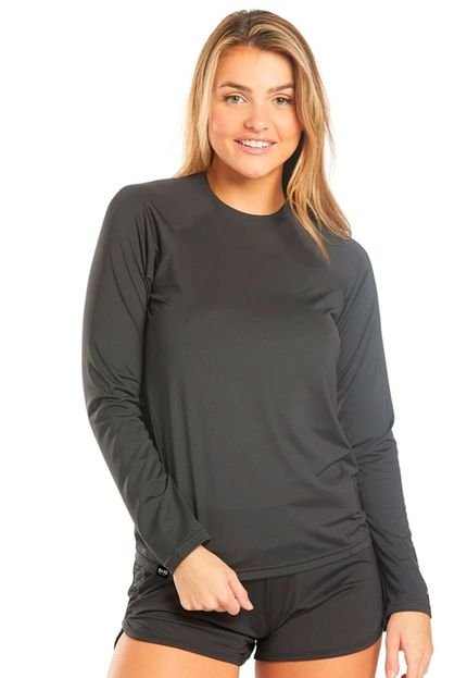 Camiseta UV Feminina de Proteção Solar Slim Fitness Cinza - Marca Slim Fitness
