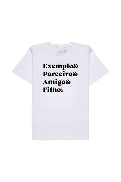 Camiseta Exemplo Parceiro Amigo Filho Reserva Mini Branco - Marca Reserva Mini