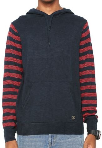 Suéter Tricot Volcom Cromly Hooded Preto