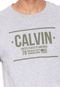 Camiseta Calvin Klein Lettering Cinza - Marca Calvin Klein Jeans