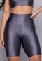 Bermuda New Zig Vekyo Ciclista Fitness 3D Ikat Feminina Cinza - Marca VEKYO