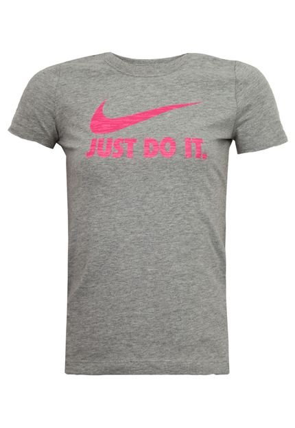 Camiseta Nike Jdi Swooah Tee Infantil Cinza - Marca Nike