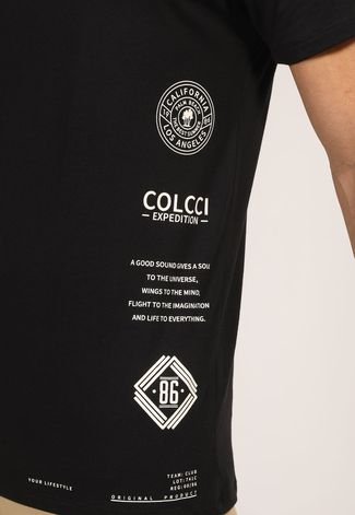 Camiseta Colcci Lettering Preta