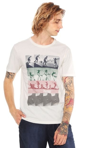 Camiseta Redley Silk Sequencera Off-white - Marca Redley