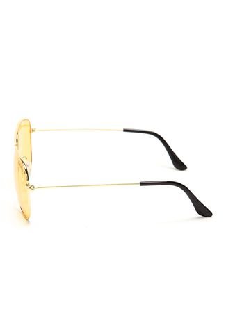 Óculos de Sol Rock Lily Aviador Dourado/Amarelo