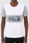 Camiseta Ride Skateboard Lettering Branca - Marca Ride Skateboard