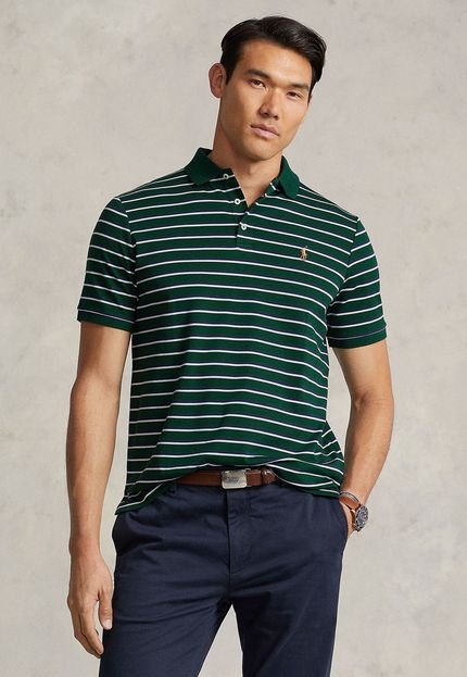 Camisa Polo Polo Ralph Lauren Listras Verde - Marca Polo Ralph Lauren
