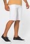 Bermuda De Sarja Masculina Branca Com Elastano Casual Fit - Marca Zafina