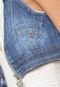 Colete Jeans Cropped Biotipo Bolsos Azul - Marca Biotipo