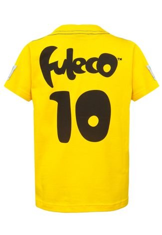 Camiseta Licenciados Copa do Mundo Fuleco 10 Infantil Amarela