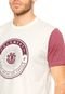 Camiseta Element Society Bege/Vinho - Marca Element