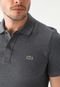 Camisa Polo Lacoste Slim Icon Bordado Grafite - Marca Lacoste