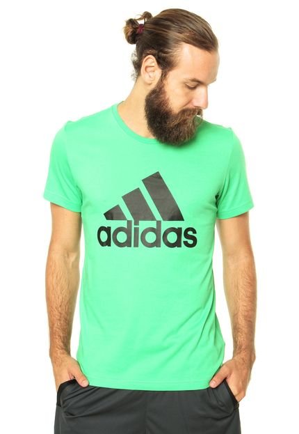 Camiseta adidas Performance Ess Logo Verde - Marca adidas Performance