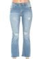Calça Jeans Zoomp Flare Cropped Maisa Azul - Marca Zoomp