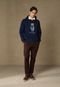 Blusa de Moletom Fechada Polo Ralph Lauren com Capuz Azul-Marinho - Marca Polo Ralph Lauren