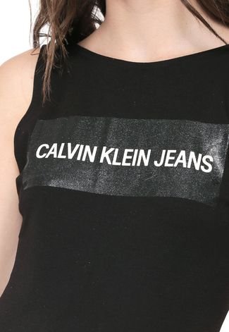 Body Calvin Klein Jeans Logo Preto