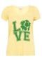 Camiseta Mercatto Brasil Love Amarela - Marca Mercatto