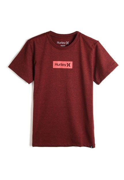 Camiseta Hurley Menino Logo Vinho - Marca Hurley
