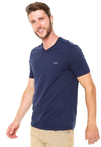 Camiseta Calvin Klein Lisa Azul-Marinho - Marca Calvin Klein