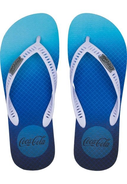 Chinelo Coca Cola Shoes Logo Azul - Marca Coca Cola
