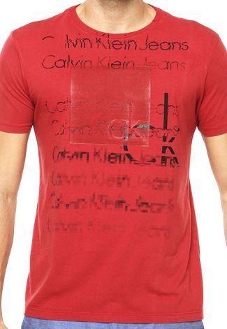 Camiseta Calvin Klein Jeans Vermelho