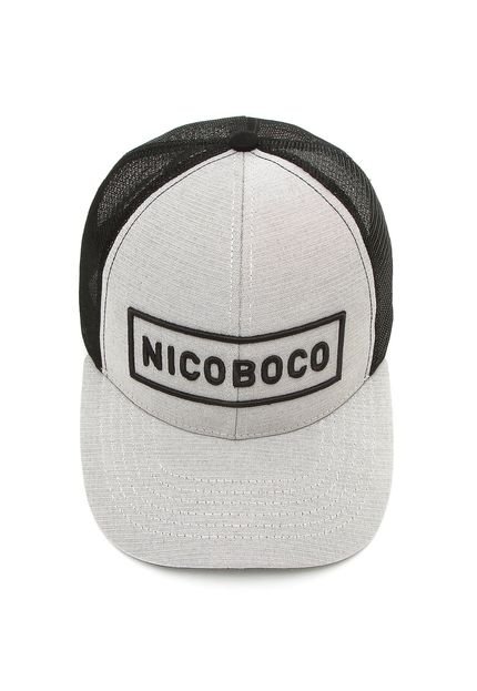 Boné Nicoboco Trucker Boulder Cinza/Preto - Marca Nicoboco