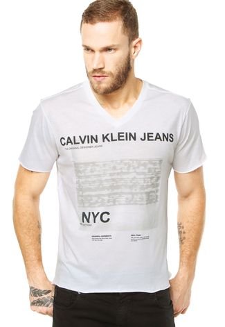Camiseta Calvin Klein Jeans Original Branca