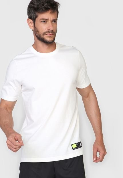 Camiseta adidas Performance Tech Grade Off-White - Marca adidas Performance