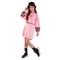 Vestido Manga Longa Pink - Infantil - Moletinho Vestido Pink Ref:47422-1207-4 - Marca Pulla Bulla