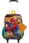 Mochila De Rodinhas Sestini G Spiderman 19M Azul - Marca Sestini