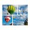 Conjunto de 4 Telas Wevans Decorativas em Canvas 83x103 Ballon Ride Multicolorido - Marca Wevans