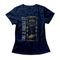 Camiseta Feminina Time Is Passing By - Azul Marinho - Marca Studio Geek 