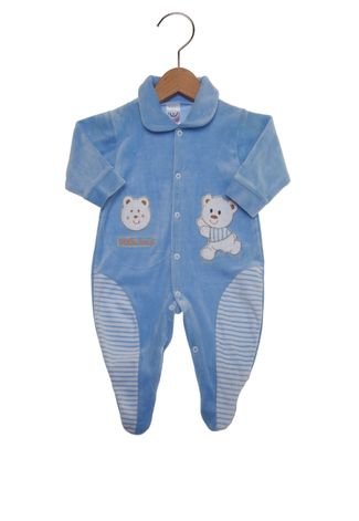 Macacão Babynha Infantil Bear Azul