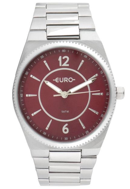 Relógio Euro EU2035YRE/3N Prata/Vermelho - Marca Euro